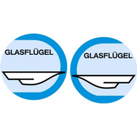 Glasflugel Sailplane Aircraft Logo Decal 