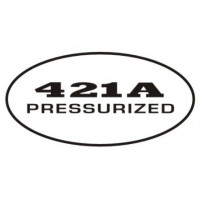 Golden Eagle Cessna 421A Pressurized Aircraft Logo