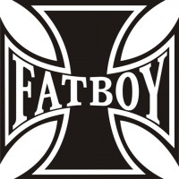 Harley Davidson Fatboy Iron Cross Motorcycle Helmet  