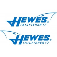 Hewes Tailfisher 17 Fin Boat Logo Decals 