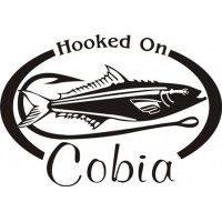 Hooked On Cobia Boat Decal