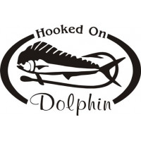 Hooked On Dolphin Salt Water Fish Decal