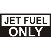 Jet Fuel Only Aircraft Fuel Placards 