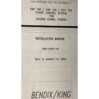 KAP 100 / KAP 150 / KFC 150 Flight Control System Cessna U206G, TU206G Installation Manual 006-0261-00