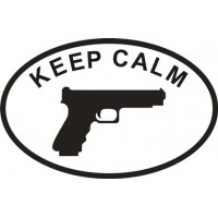 Keep Calm Guns Signs Logo 