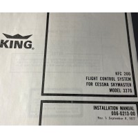 King KFC 200 Flight Control System Cessna Skymaster Model 337G Installation Manual