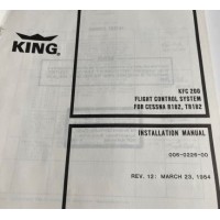 King KFC 200 Installation Manual Rev 12 Cessna R182 006-0226-00