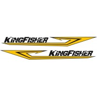 Kingfisher Boat Strip Logo Decals