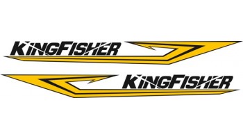 Kingfisher Boat Strip Logo Decals