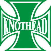 Knothead Iron Cross Motorcycle Decals  