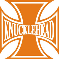 Knucklehead Iron Cross Motorcycle Decals  