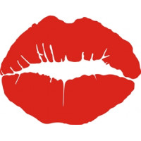 Lips Car Bumper Window Decal Stickers