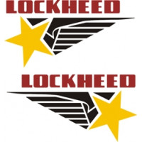 Lockheed 1950 Aircraft Logo Vinyl Graphics Decal 