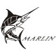 Look Surprise Marlin Fish Boat Logo Decals