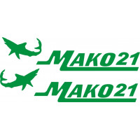 Mako 21 Shark Boat Logo 