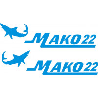 Mako 22 Shark Boat Logo 