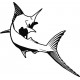 Marlin Fish Boat Logo Decals