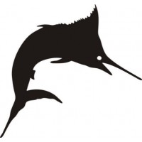 Marlin Fish Logo Decals