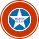 Martin U.S.A Aircraft Logo 