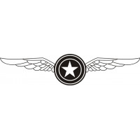 Martin U.S.A Wings Aircraft Logo,Vinyl Decal 