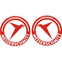 Messerschmitt Made In Germany Aircraft Logo,Vinyl Decal 