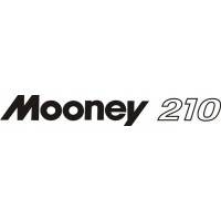 Mooney 210 Aircraft Script Logo 