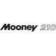 Mooney 210 Aircraft Script Logo 