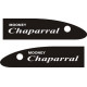 Mooney Chaparral Aircraft Placards Logo 