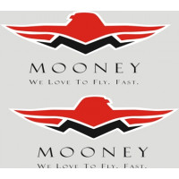 Mooney We Love To Fly Fast Aircraft Emblem, Logo 