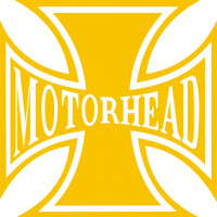 Motorhead Iron Cross Motorcycle Helmet Decal 