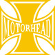 Motorhead Iron Cross Motorcycle Helmet Decal 