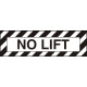 No Lift Aircraft Warning Placard Logo Decal  