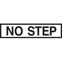 No Step Aircraft Placards Signs Decals