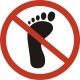 No Step Foot Aircraft Warning Placard Decals
