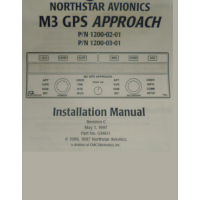 NorthStar Avionics M3 GPS Approach Installation Manual Printed Manuals