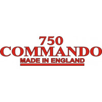 Norton 750 Commando Made In England Motorcycle Logo 