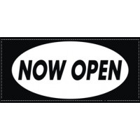 Now Open Business Sign Vinyl Graphics Decal 