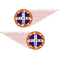 Only Piper Makes the Cubs Aircraft Logo 