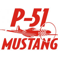 P51 Mustang Aircraft Logo 