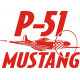 P51 Mustang Aircraft Logo 