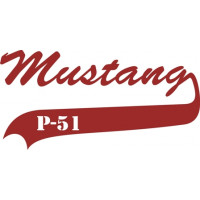 P51 Mustang Aircraft  Logo 