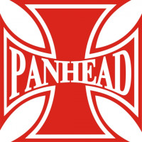 Panhead Iron Cross Motorcycle Helmet Decal 