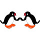 Penguin Fun Stuff Vinyl Graphics Decal 