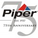 Piper 75th Anniversary Aircraft Emblem, Logo 