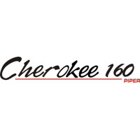 Piper Cherokee 160 Aircraft Logo Decal 