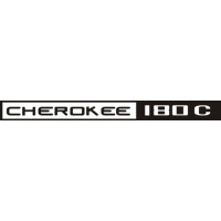 Piper Cherokee 180 C Aircraft Logo Decal 