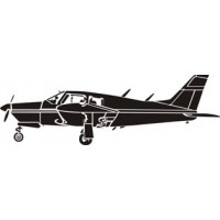 Piper Cherokee Airplane Decal 
