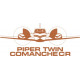 Piper Comanche C/R Aircraft Logo 