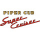 Piper Cub Super Cruiser Aircraft Logo 