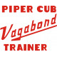 Piper Cub Vagabond Trainer Aircraft Logo 